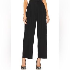Re Ona Black Wide-Leg Trousers